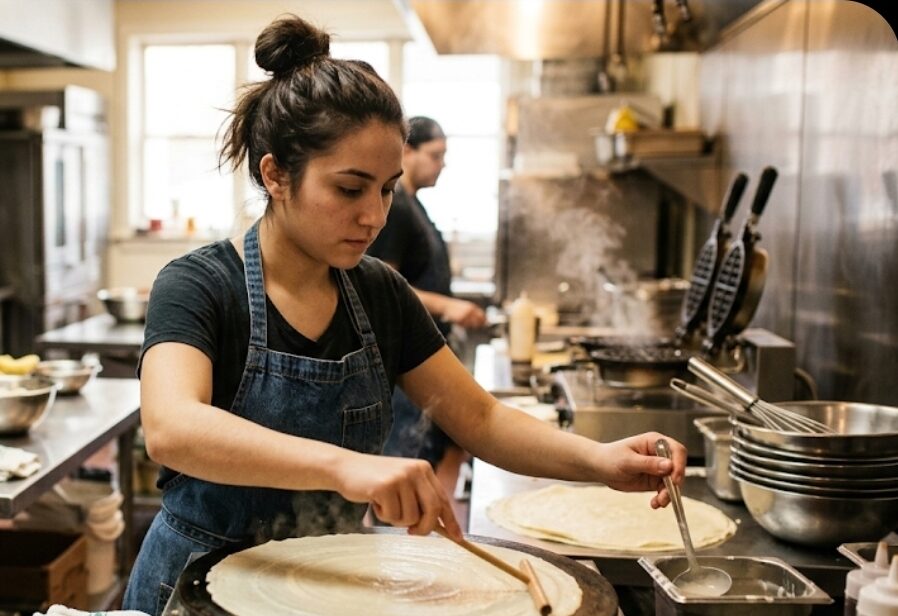 Auxiliar de cocina de restaurante