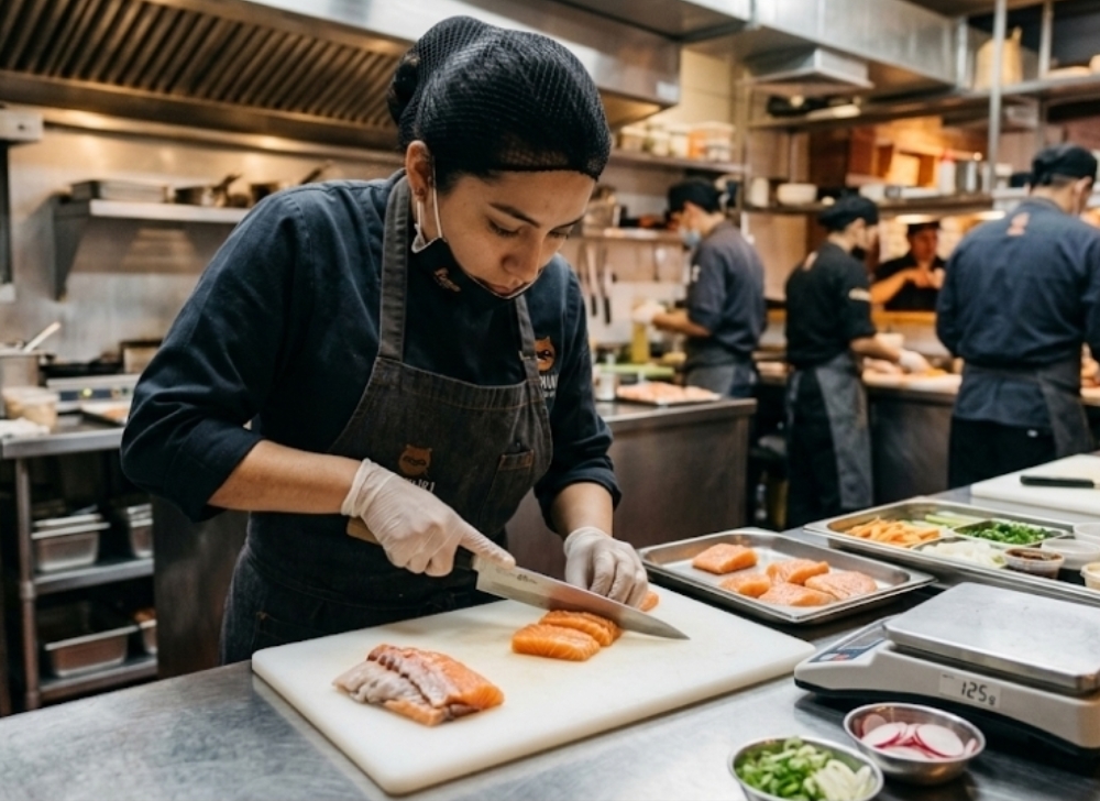 Ayudante de Producción y Porcionamiento - Restaurante